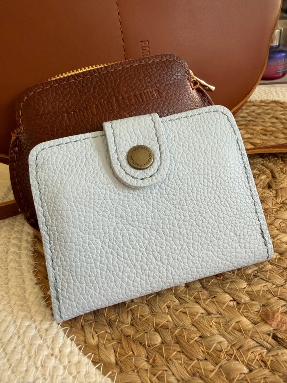 Portland leather mini bifold wallet